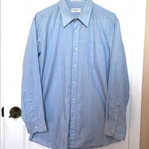Vintage Yves Saint Laurent Blue Stripes Dress Shirt